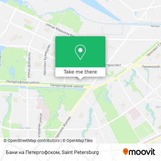 Бани на Петергофском map
