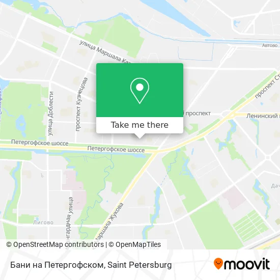 Бани на Петергофском map