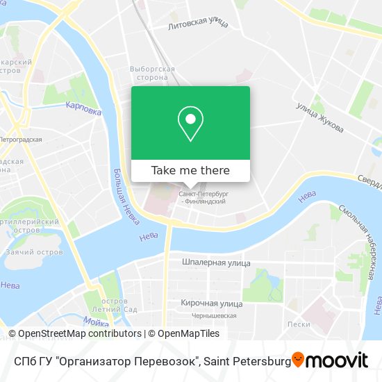 СПб ГУ "Организатор Перевозок" map