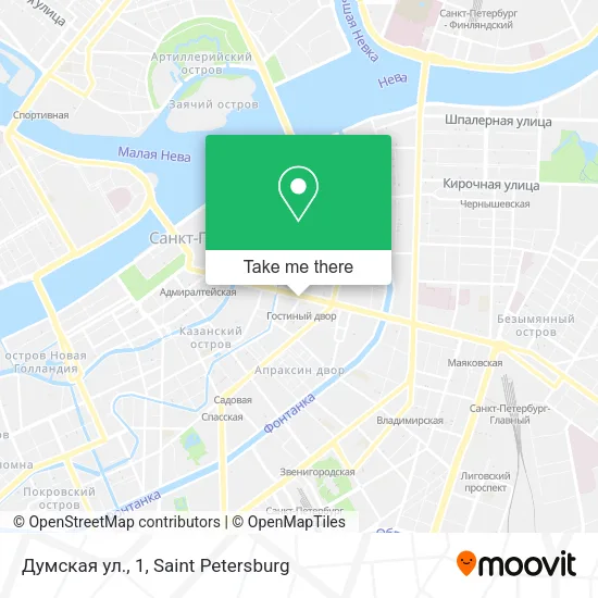 Думская ул., 1 map