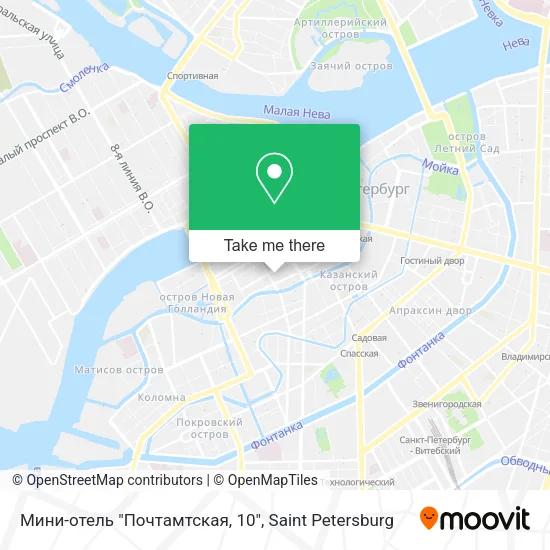 Мини-отель "Почтамтская, 10" map
