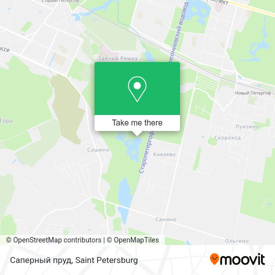 Саперный пруд map