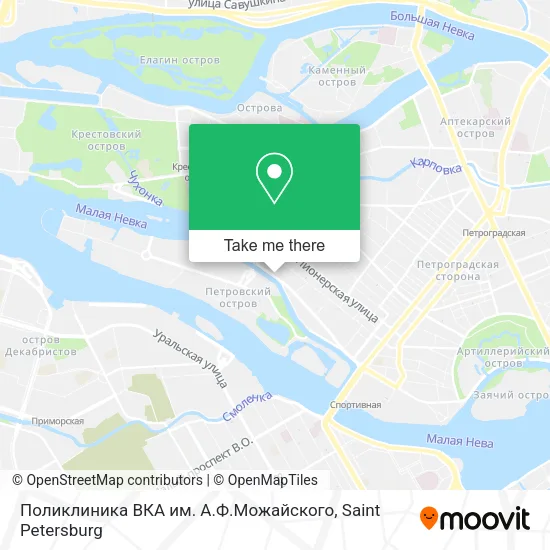 Поликлиника ВКА им. А.Ф.Можайского map