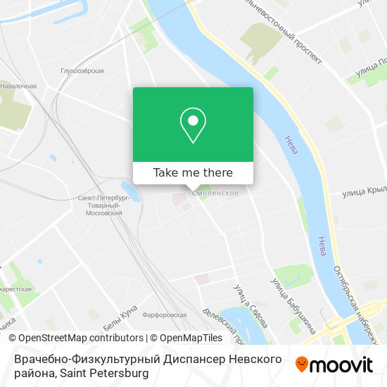 Врачебно-Физкультурный Диспансер Невского района map