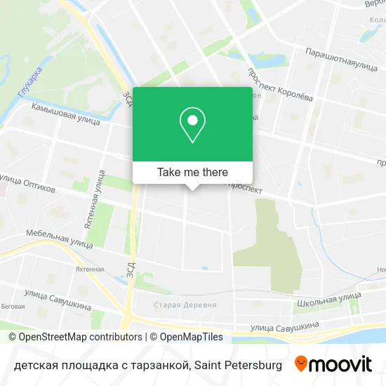 детская площадка с тарзанкой map