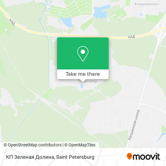 КП Зеленая Долина map