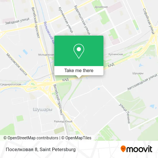 Поселковая 8 map