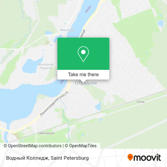 Водный Колледж map