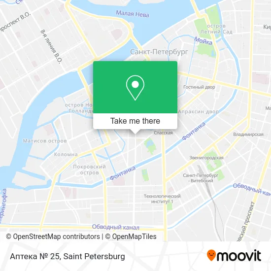 Аптека № 25 map