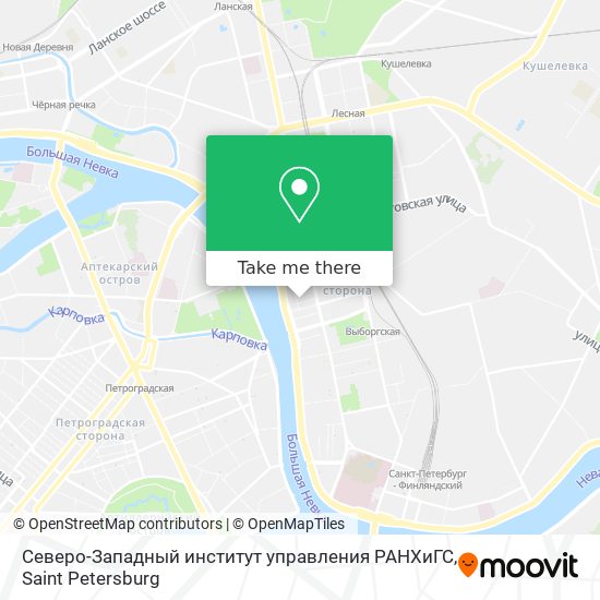 Северо-Западный институт управления РАНХиГС map