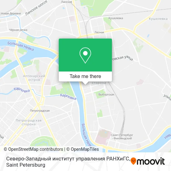 Северо-Западный институт управления РАНХиГС map