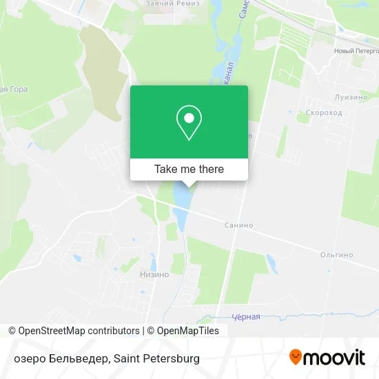 озеро Бельведер map