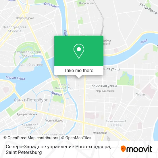 Северо-Западное управление Ростехнадзора map