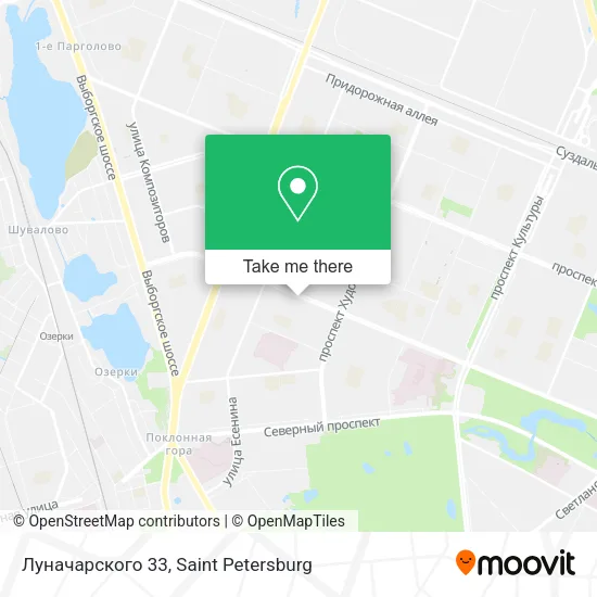 Луначарского 33 map