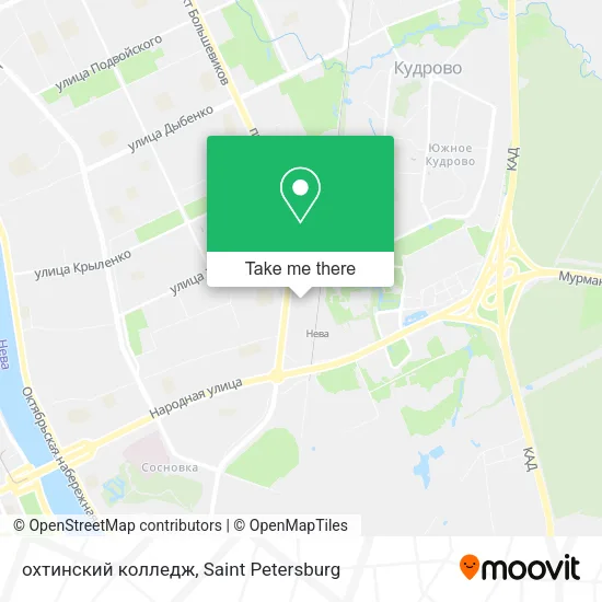 охтинский колледж map