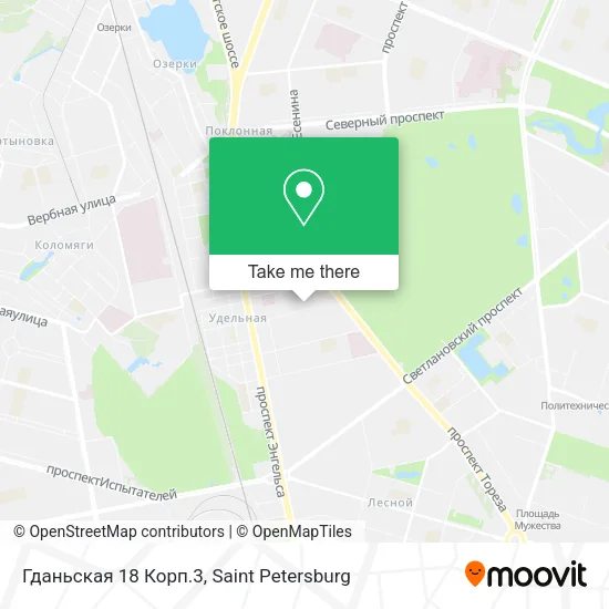 Гданьская 18 Корп.3 map