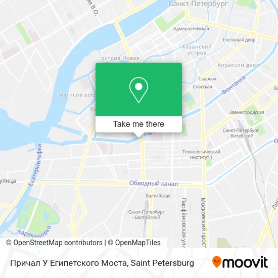 Причал У Египетского Моста map