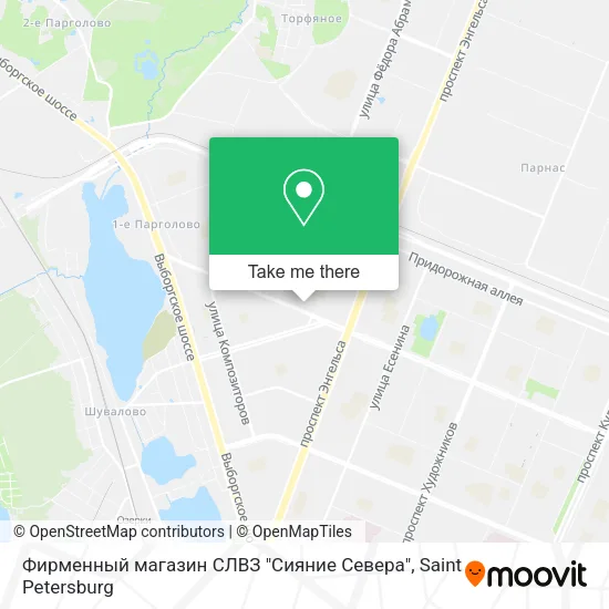Фирменный магазин СЛВЗ "Сияние Севера" map