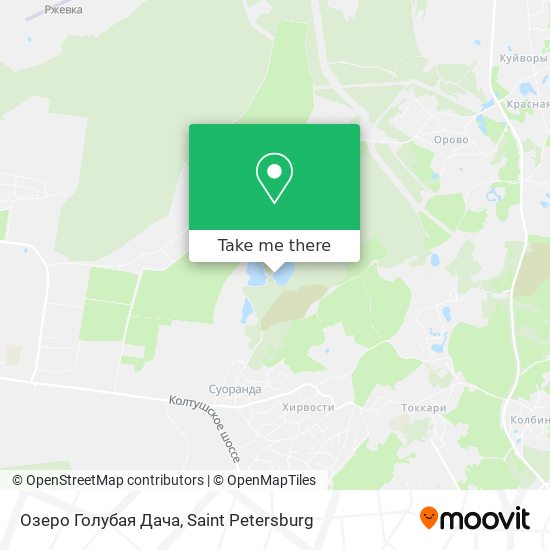 Озеро Голубая Дача map