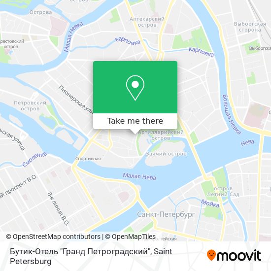 Бутик-Отель "Гранд Петроградский" map