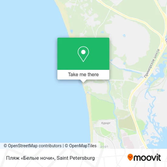 Пляж «Белые ночи» map
