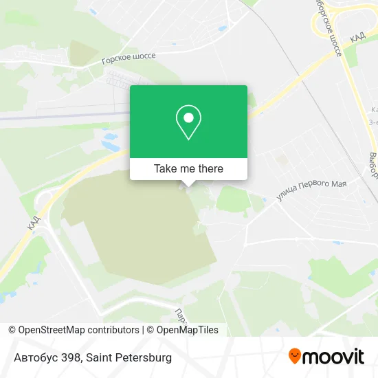 Автобус 398 map