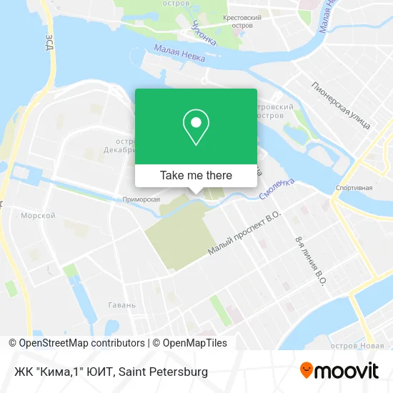 ЖК "Кима,1" ЮИТ map