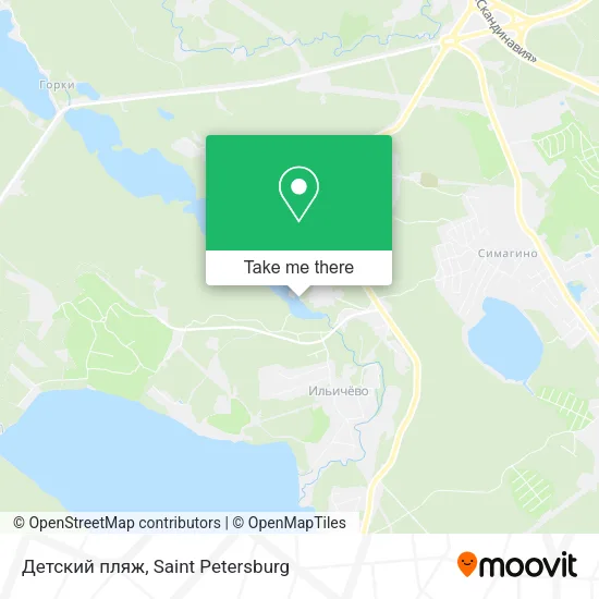 Детский пляж map