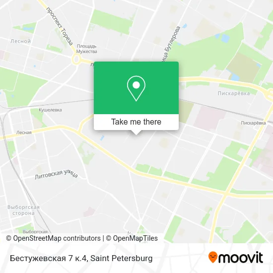 Бестужевская 7 к.4 map