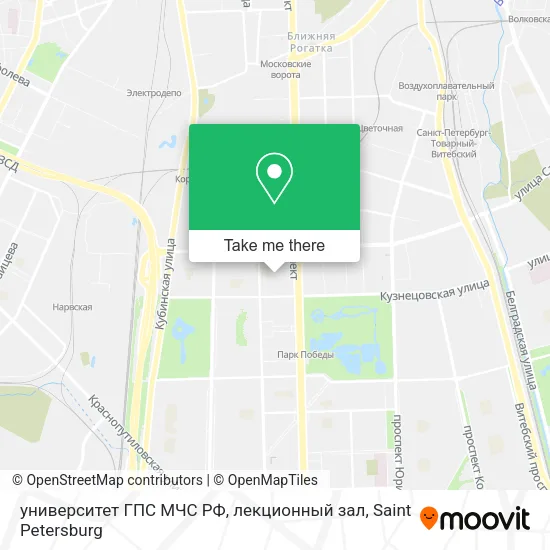 университет ГПС МЧС РФ, лекционный зал map