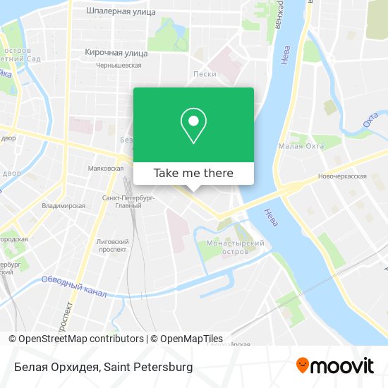 Белая Орхидея map
