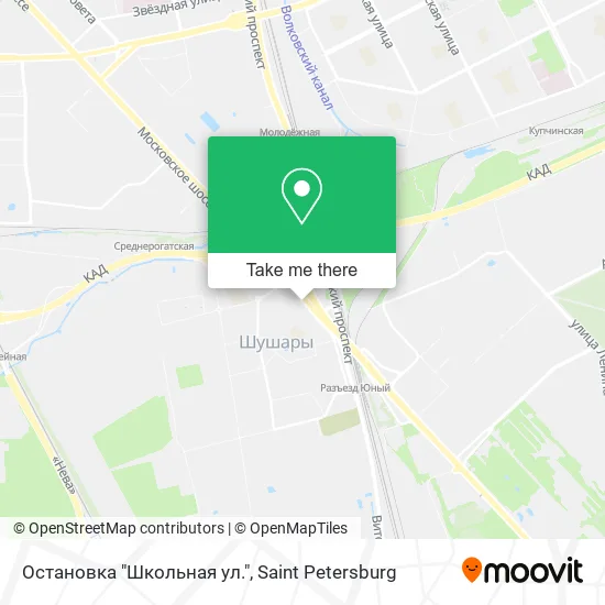 Остановка "Школьная ул." map