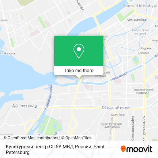Культурный центр СПбУ МВД России map