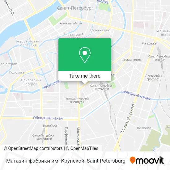 Магазин фабрики им. Крупской map