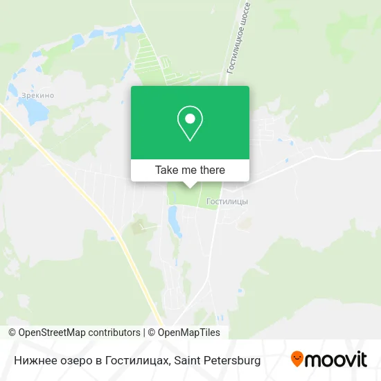 Нижнее озеро в Гостилицах map