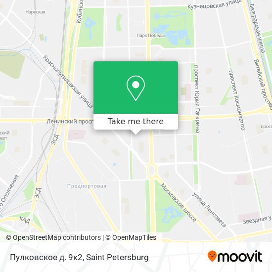 Пулковское д. 9к2 map