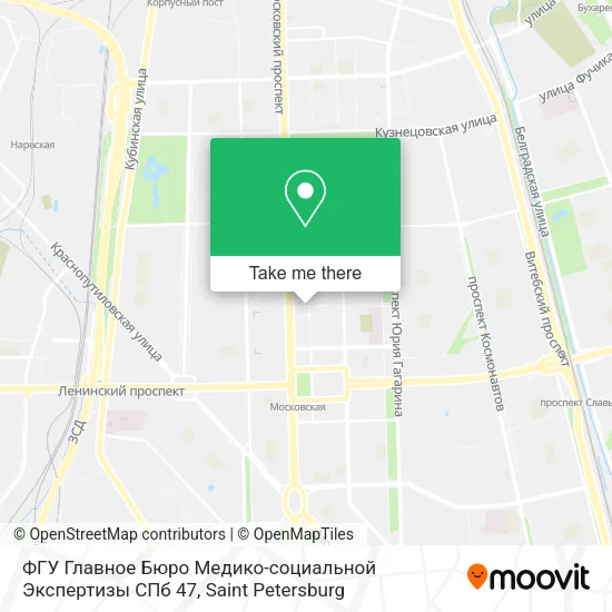 ФГУ Главное Бюро Медико-социальной Экспертизы СПб 47 map