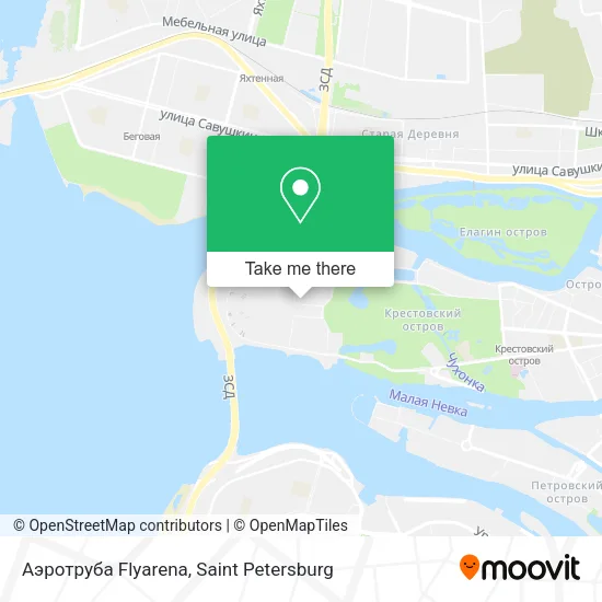 Аэротруба Flyarena map