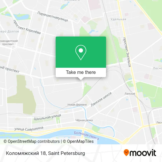 Коломяжский 18 map