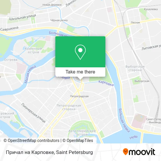 Причал на Карповке map