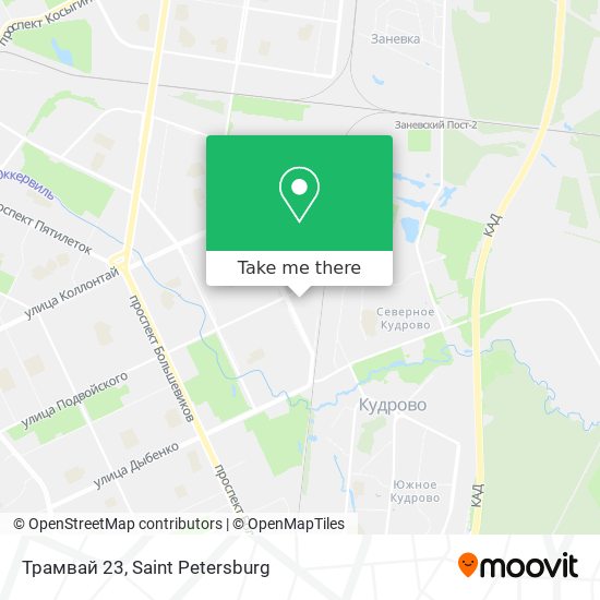 Трамвай 23 map