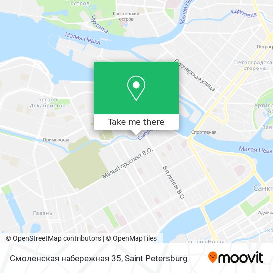 Смоленская набережная 35 map