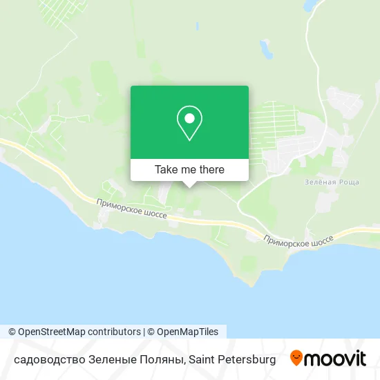 садоводство Зеленые Поляны map