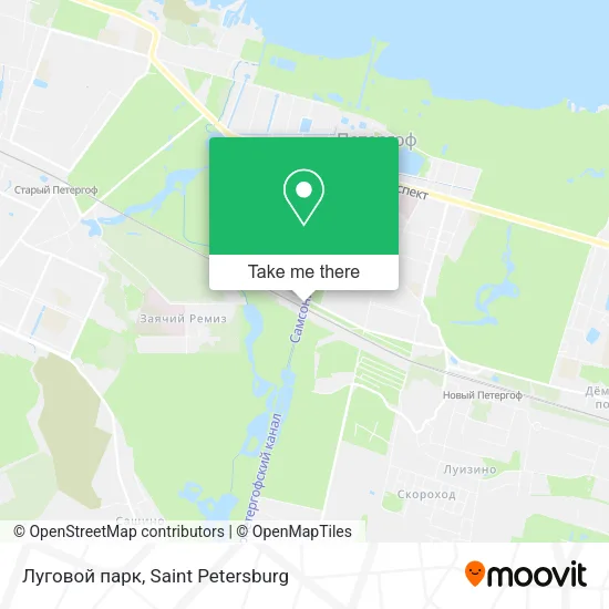 Луговой парк map