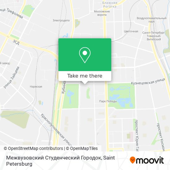Межвузовский Студенческий Городок map