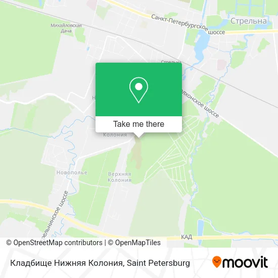 Кладбище Нижняя Колония map