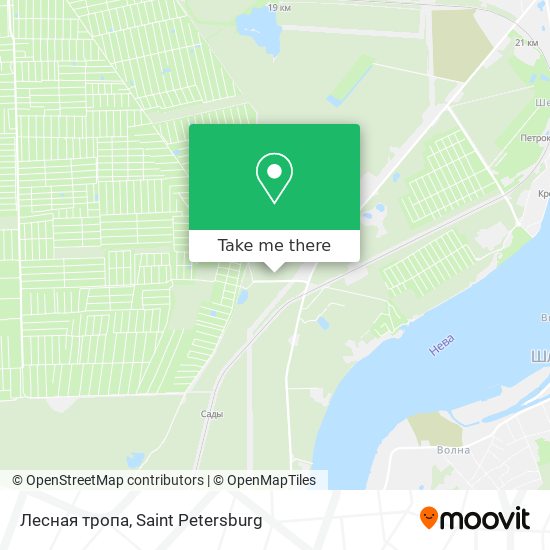 Лесная тропа map