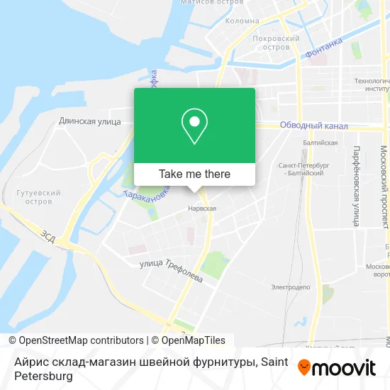 Айрис склад-магазин швейной фурнитуры map