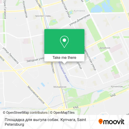 Площадка для выгула собак. Купчага map