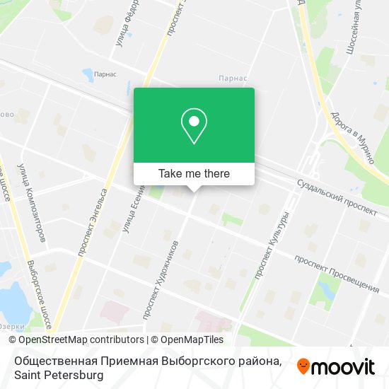 Общественная Приемная  Выборгского района map